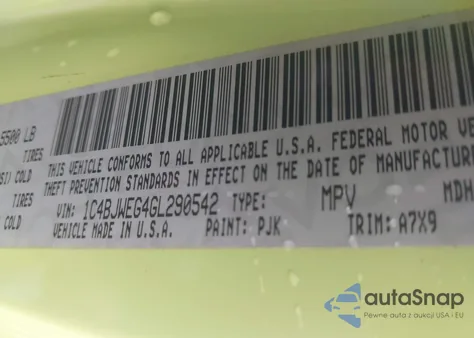 2016 Jeep Wrangler Unlimited Sahara из США, поврежденный, VIN 1C4BJWEG4GL290542